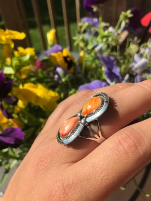 Orange Spiny Oyster Ring