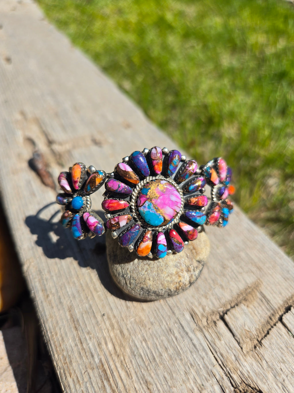 Multi color stone bracelet