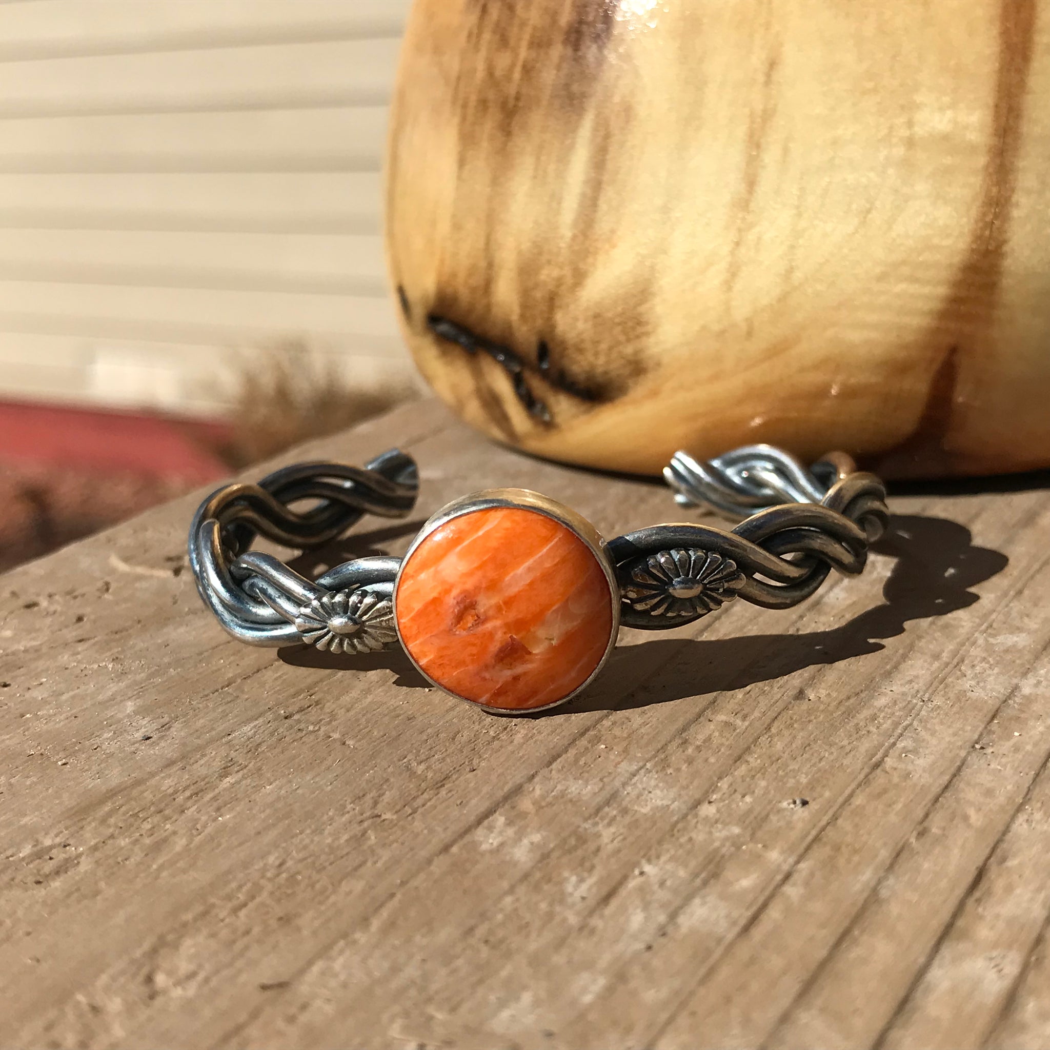 Orange Spiny Oyster Bracelet