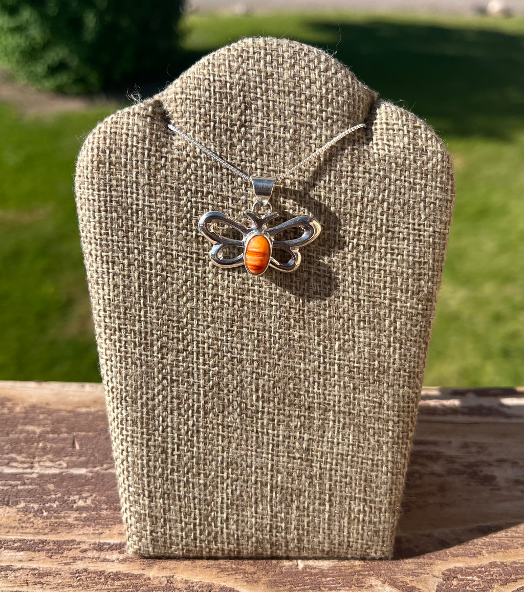 Orange Spiny Oyster Necklace